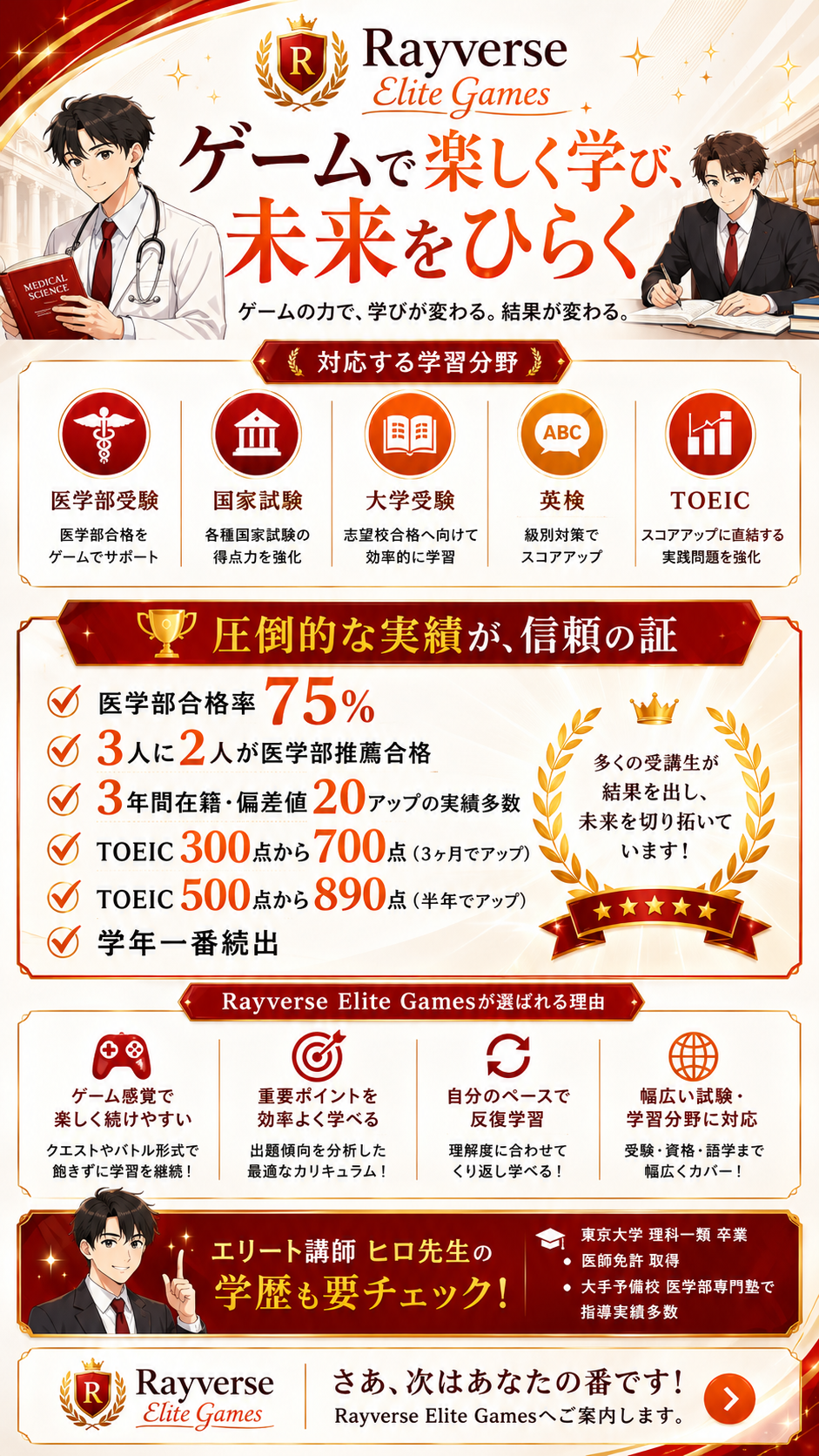 ゲームで楽しく学ぶ Rayverse Elite Games